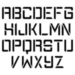 10 Best Medium Alphabet Stencils Printable Printablee