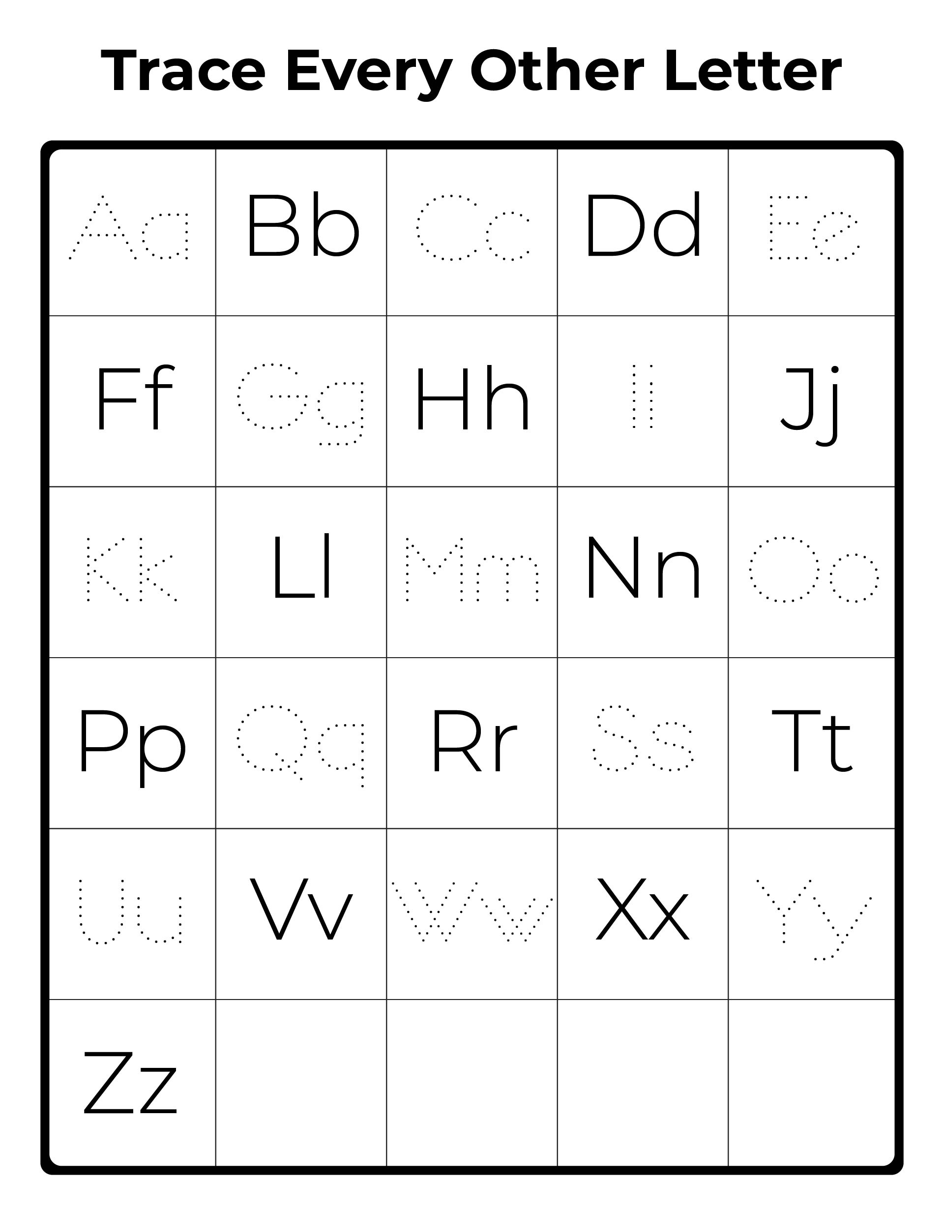 10 Best Printable Upper And Lowercase Alphabet Printablee