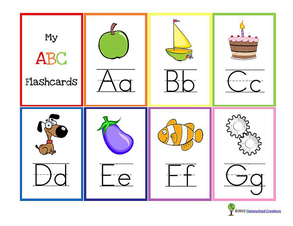 11 Sets Of Free Printable Alphabet Flashcards