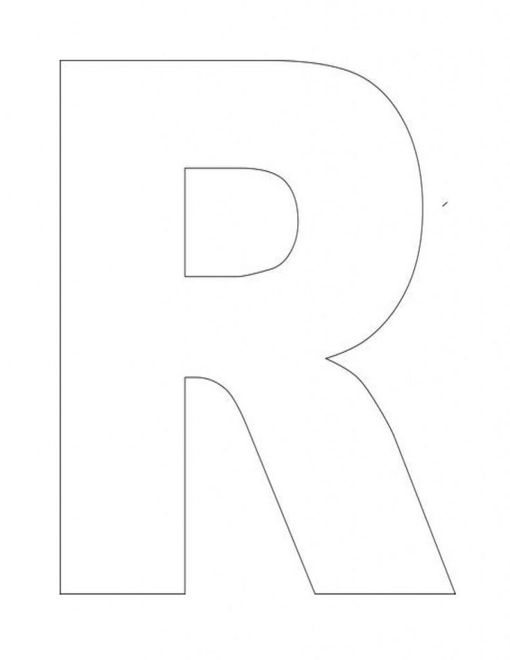 Alphabet Letter R Template For Kids1 Alphabet Letter Crafts 