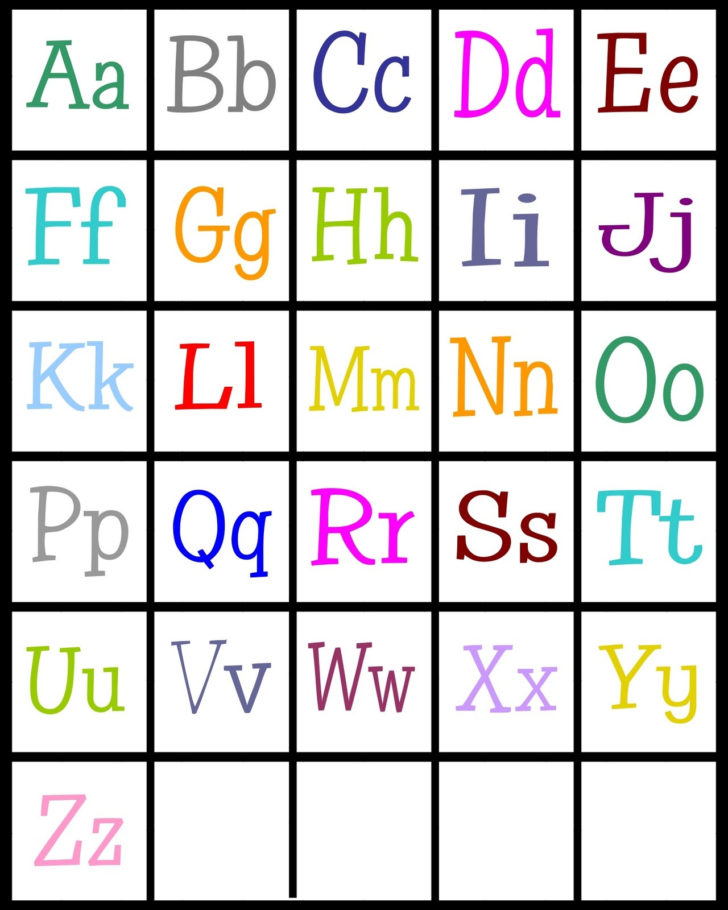 Alphabet Letters Printable Free For Preschool