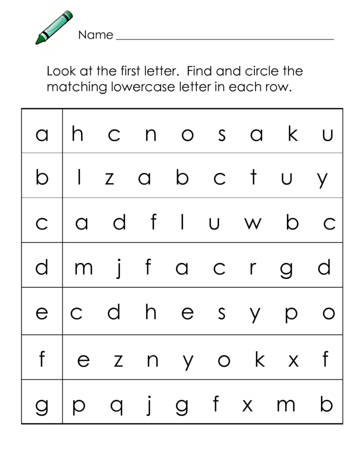 Alphabet Letters Printable Worksheet