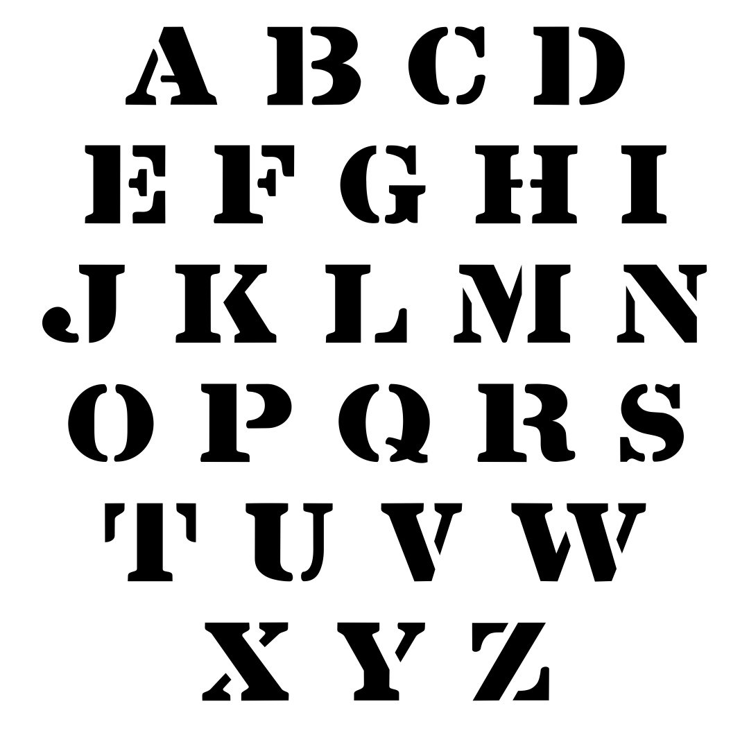 Downloadable Free Printable Alphabet Stencils Templates Free Alphabet
