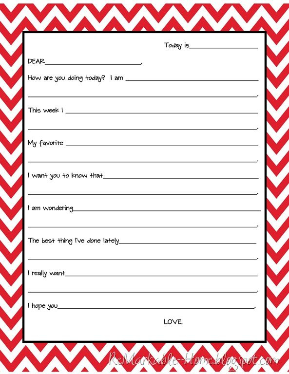 FREE 2520Printable 2520Kids 2520Form 2520Letter 2520from 2520ReMarkable 