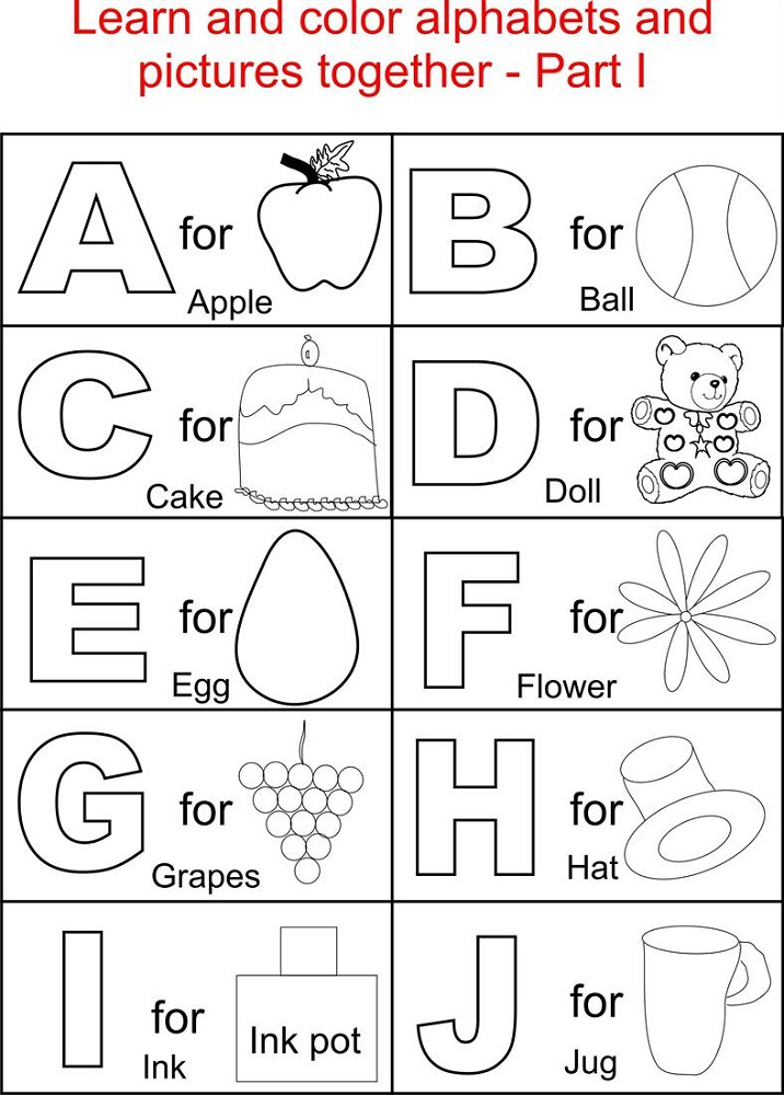 Printable Alphabet Letters Worksheet
