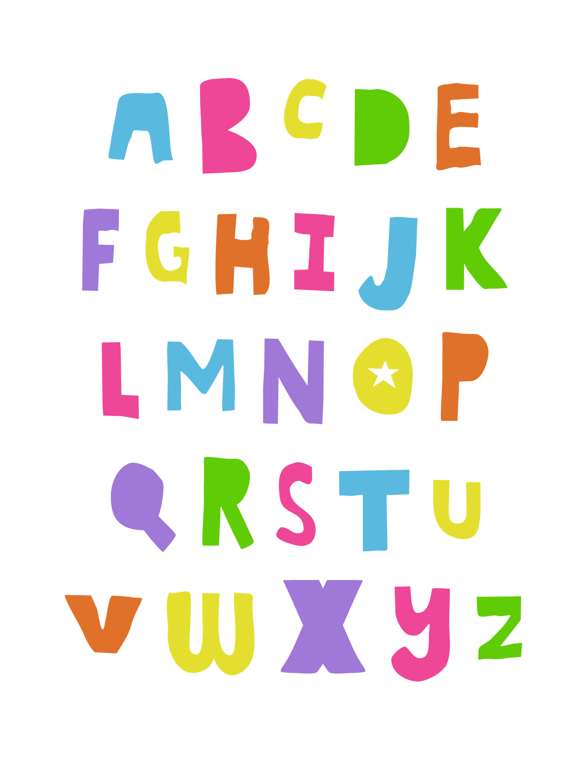 Free Cute And Educational Alphabet Art Printables Tulamama