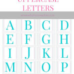 Free Printable Alphabet Letters A To Z LARGE Upper Case Templates