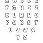 Free Printable Bubble Letter Alphabet Stencils Freebie Finding Mom
