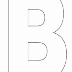 Letter B Printable Beautiful Alphabet Letter B Template For Kids