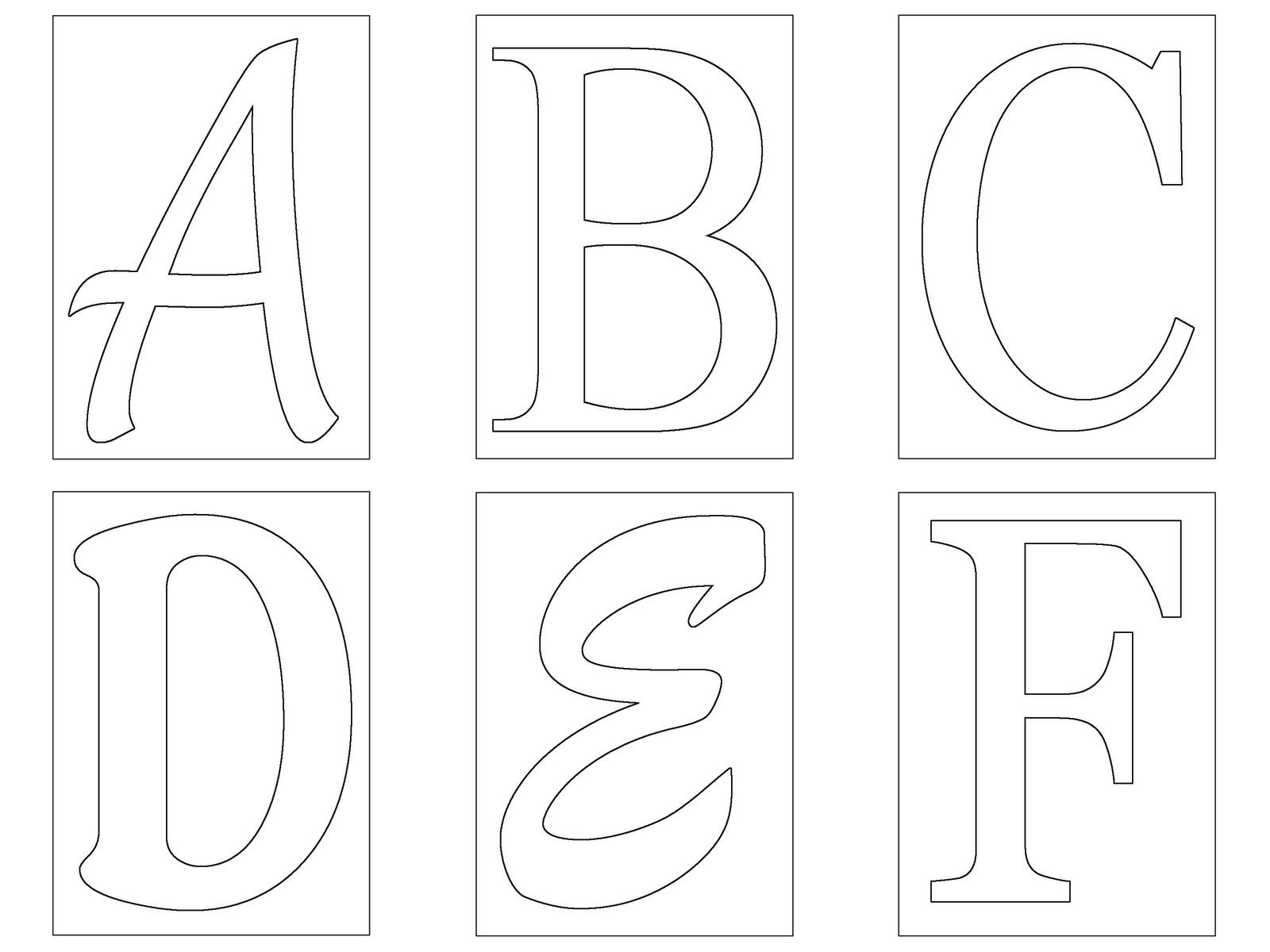 Letter Template Alphabet Templates Free Printable Letters Stencils 