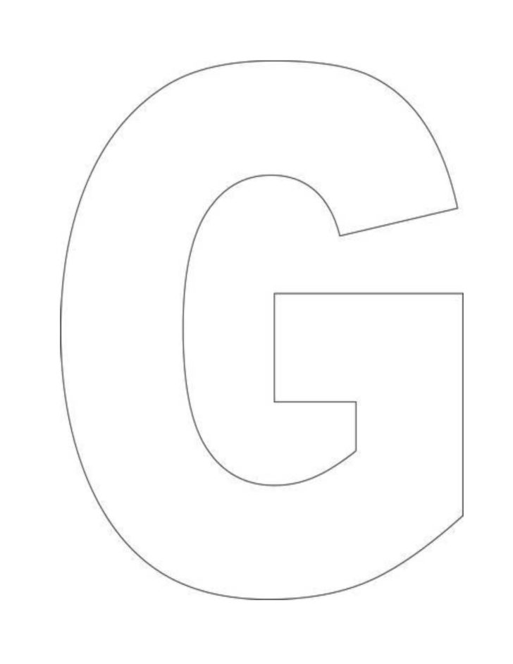 Printable Alphabet Letters G