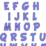 Printable Bubble Letters Alphabet Alphabets For Kids Printable Blue