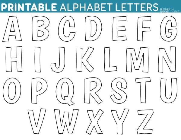 Printable Free Alphabet Templates