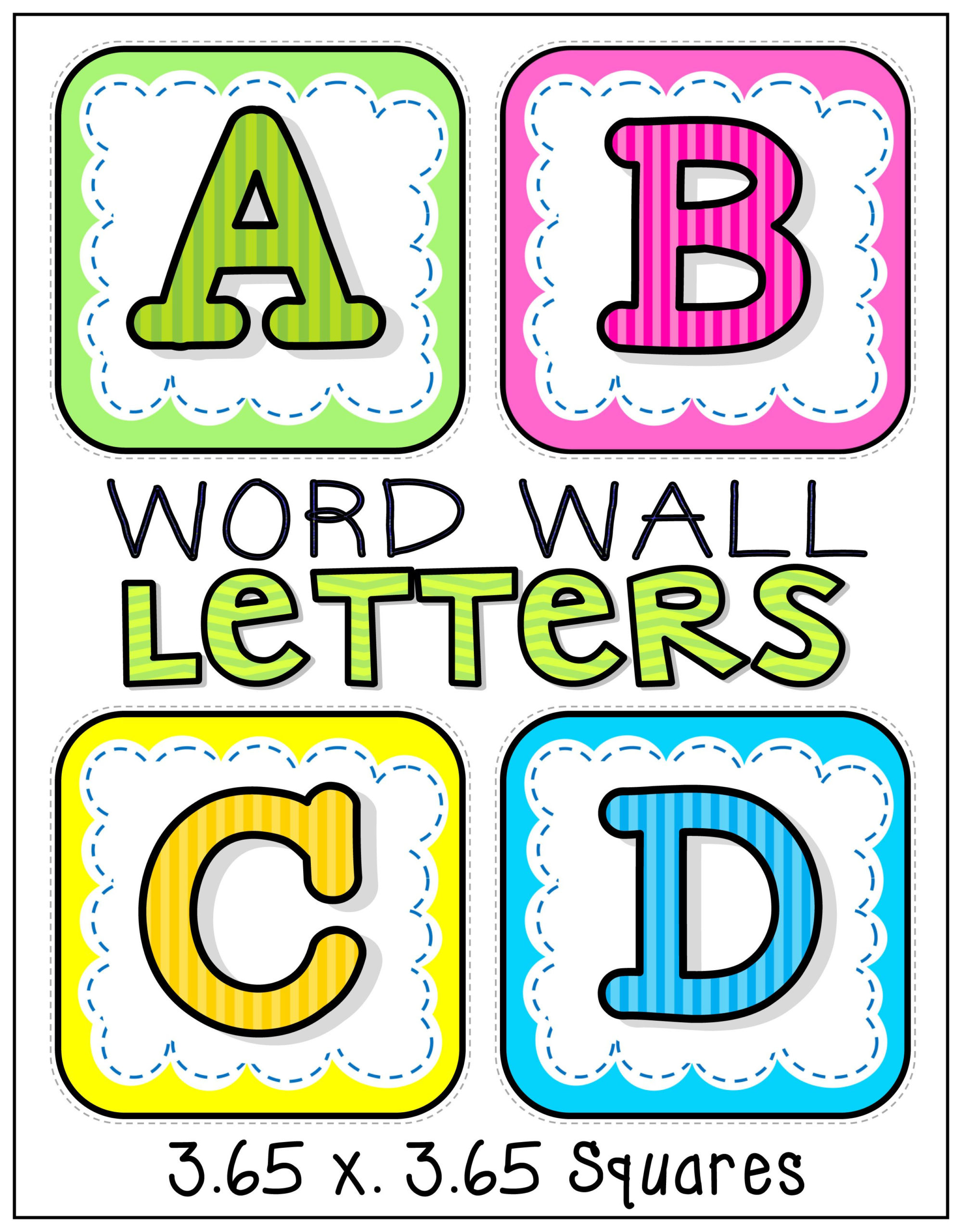 Word Wall Alphabet Letters Word Wall Letters Word Wall Kindergarten 