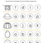 10 Printable Beginning Letters Worksheets For Kindergarten With Alphabet Activities Kindergarten Printable