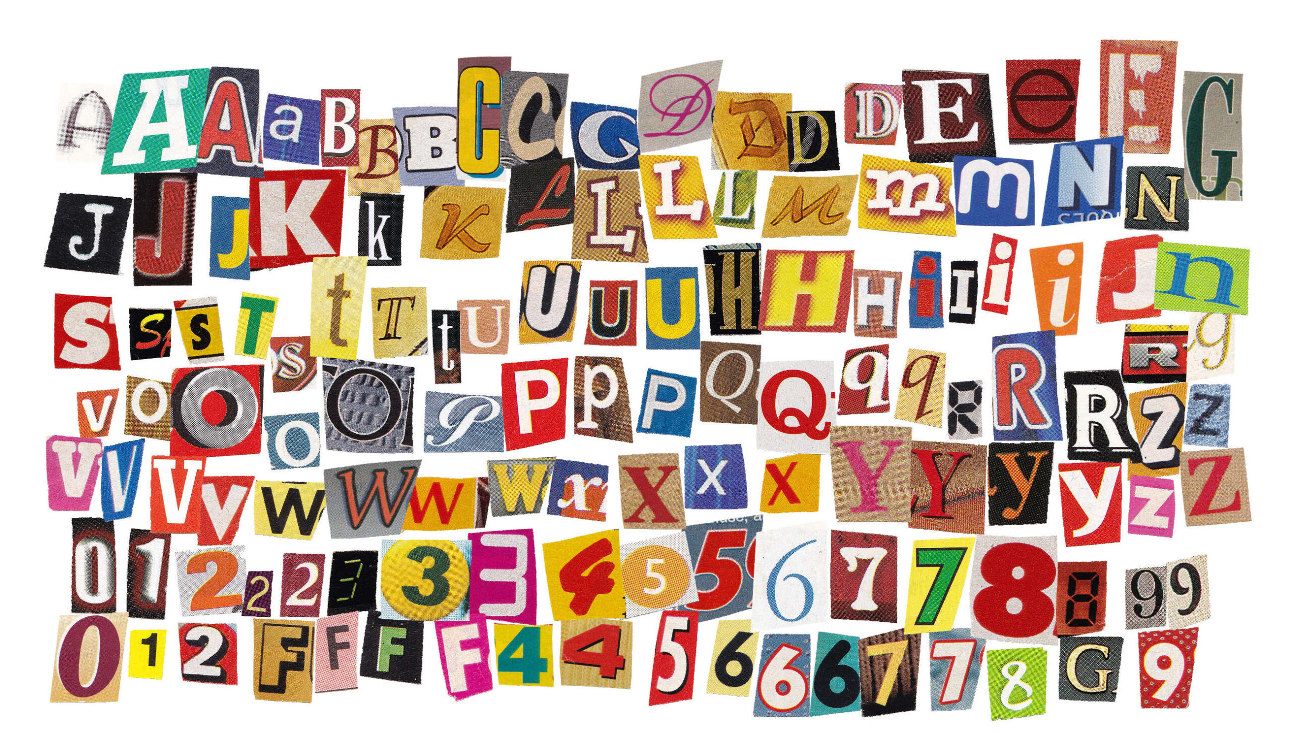 130 Newspaper And Magazine Cutout Letters (Png Transparent within Free Printable Scrapbook Letters Alphabet