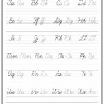 14 Cursive Tracing Words Worksheets In Tracing Cursive Alphabet Printable