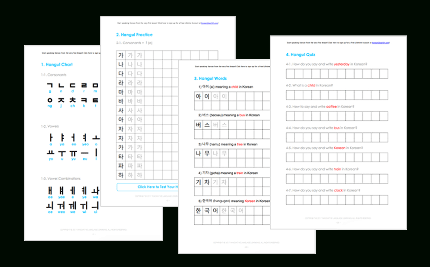 16+ Korean Worksheets For Beginners Pdf Printables in Printable Korean Alphabet Worksheets For Beginners
