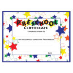 18+ Preschool Certificate Templates   Pdf Inside I Know My Alphabet Certificate Free Printable