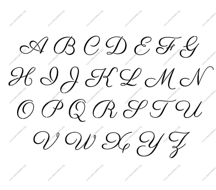 Printable Templates Free Printable Alphabet Hand Lettering Fonts