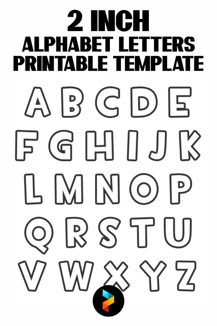 2 Inch Alphabet Letters Printable Template in Printable 2 Inch Alphabet Letters