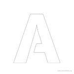 2 Inch Free Printable Stencil Letters   Stencil Letters Org Throughout Printable 2 Inch Alphabet Letters