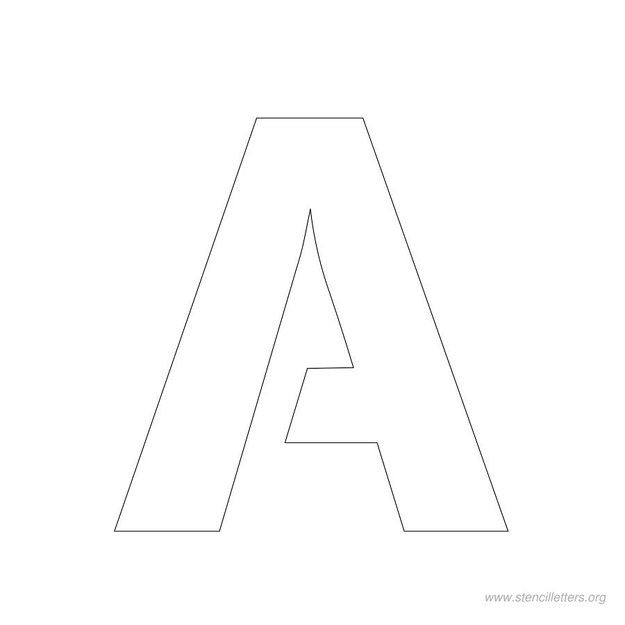 2 Inch Free Printable Stencil Letters - Stencil Letters Org throughout Printable 2 Inch Alphabet Letters