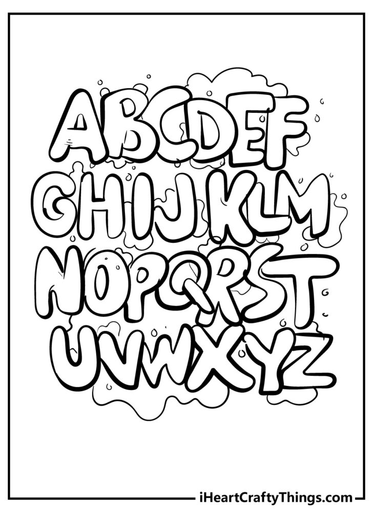 Alphabet to Color Printable