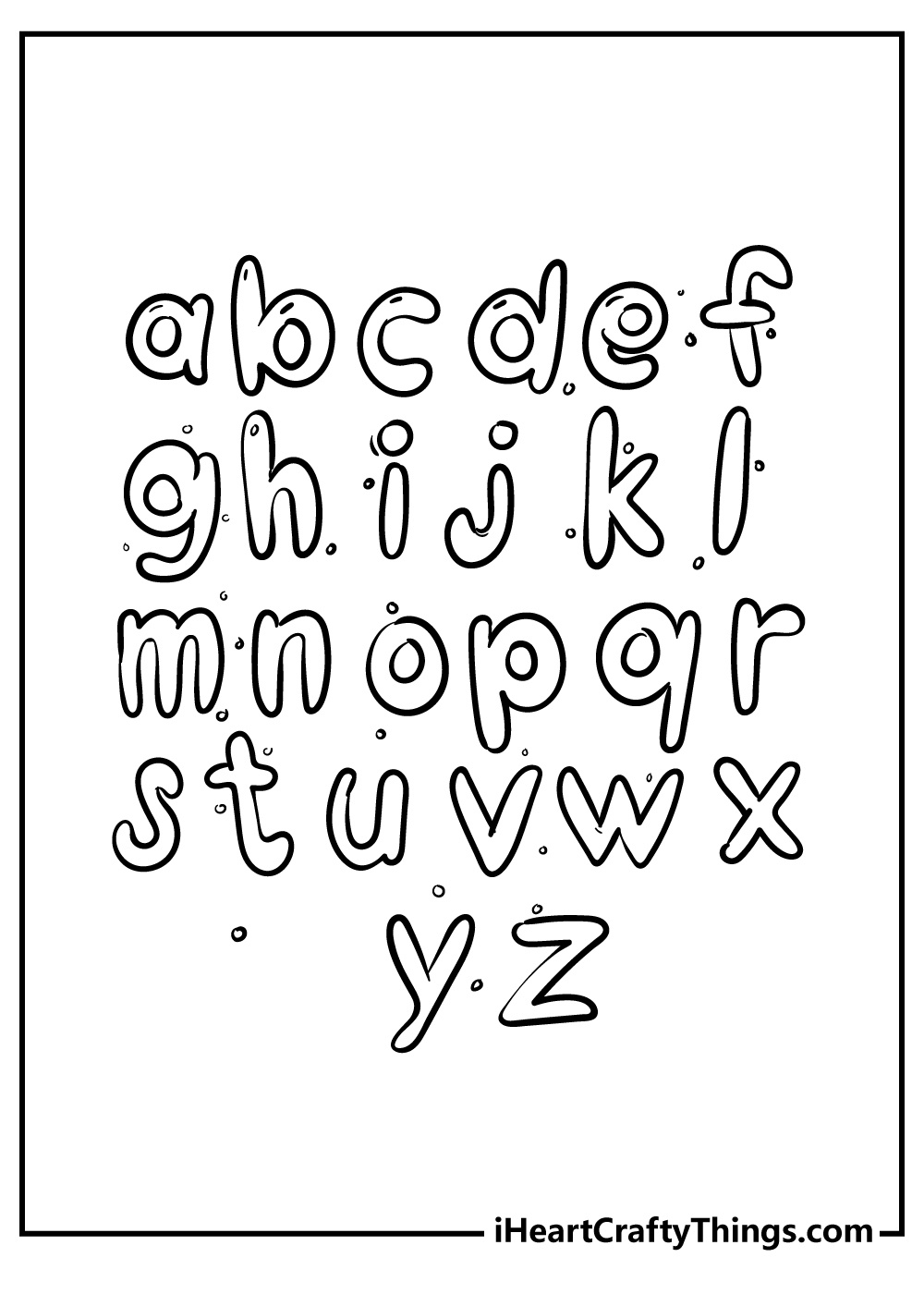 25 Alphabet Coloring Pages (100% Free Printables) intended for Lower Case Alphabet Coloring Pages Printable