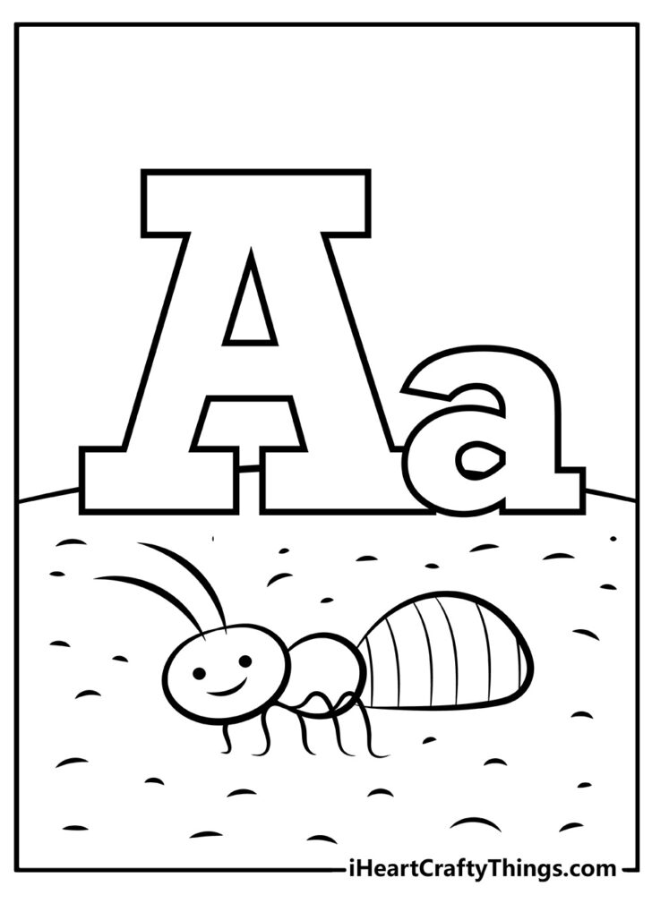 Alphabet Colouring Pages Free Printable