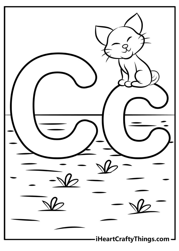 Preschool A to Z Alphabet Coloring Pages Printable