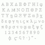 25+ Greek Alphabet Letters   Free Alphabet Letters Download With Greek Alphabet Stencils Free Printable