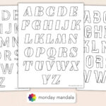 250 Letter & Number Stencils (Free Pdf Printables) For Printable Alphabet Stencils For Painting