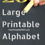 26 Large Printable Alphabet Letters | Your Printable Pdf Within 26 Alphabet Letters Printable