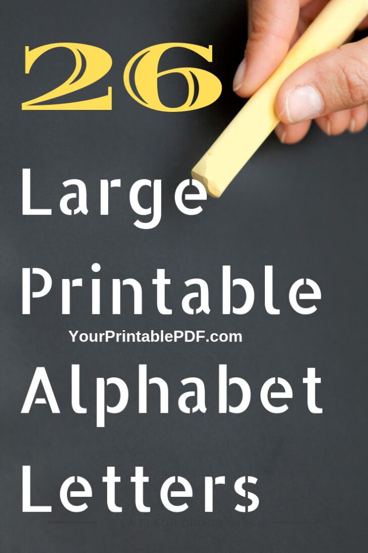 26 Alphabet Letters Printable