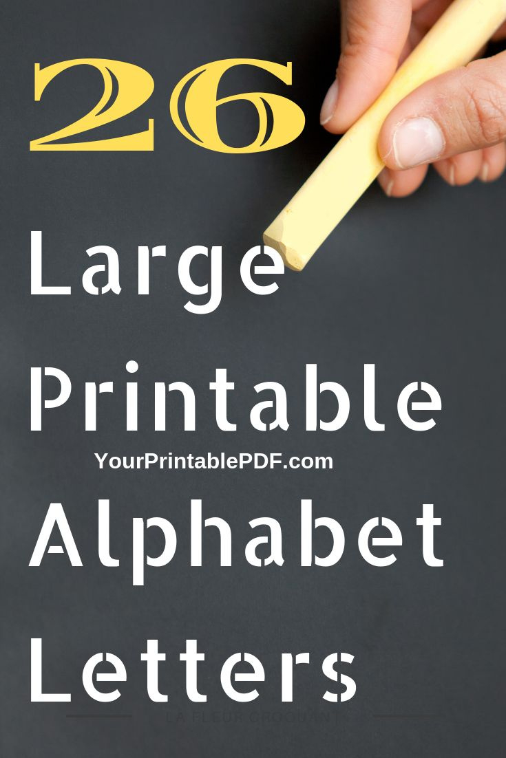 26 Large Printable Alphabet Letters | Your Printable Pdf within 26 Alphabet Letters Printable