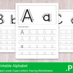 26 Printable Alphabet Upper And Lower Case Letters Tracing With Regard To Printable Alphabet Capital And Lower Case