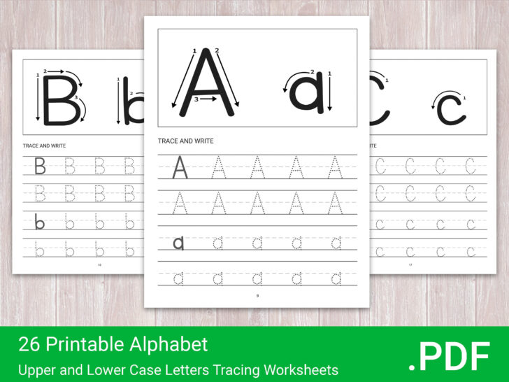 Printable Alphabet Capital and Lower Case