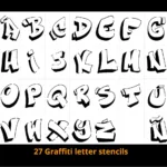 27 Graffiti Letter Stencilsshane Loretz | Download Free Stl With Graffiti Letters Alphabet Printable