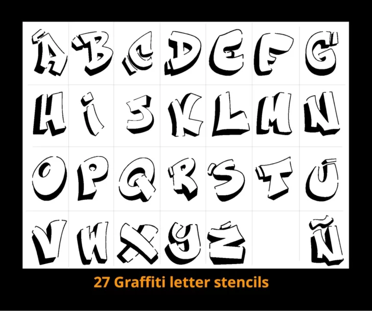 Graffiti Letters Alphabet Printable