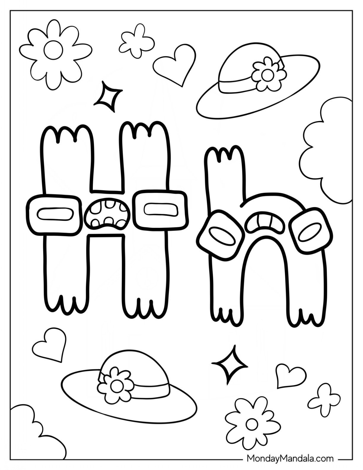 28 Alphabet Lore Coloring Pages (Free Pdf Printables) throughout Alphabet Lore Coloring Pages Printable