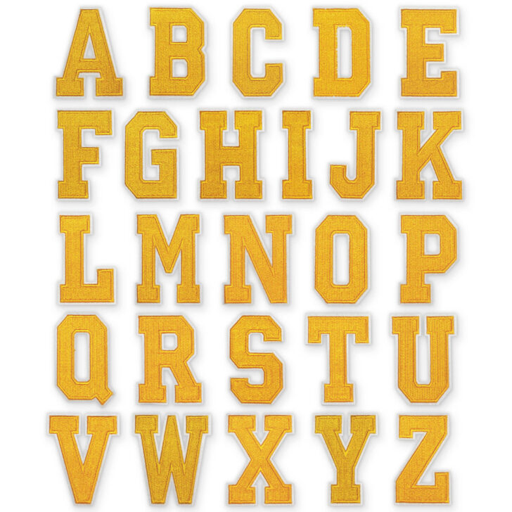 Free Printable Yellow Alphabet Letters