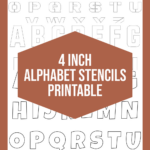 4 Inch Alphabet Stencils   10 Free Pdf Printables | Printablee With Regard To Free Printable Alphabet Stencils 4 Inch