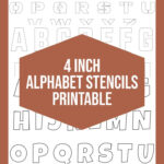 4 Inch Alphabet Stencils Printable | Free Printable Letter Intended For 4 Inch Alphabet Stencils Printable