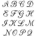 5 Free Printable Alphabet Calligraphy Letters   Freebie Finding Mom In Printable Calligraphy Alphabet Letters