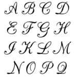 5 Free Printable Alphabet Calligraphy Letters   Freebie Finding Mom Within Printable Free Printable Calligraphy Alphabet