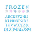 5'' Frozen Alphabet Clipart Printable Frozen Letters & Numbers For Frozen Alphabet Letters Printable