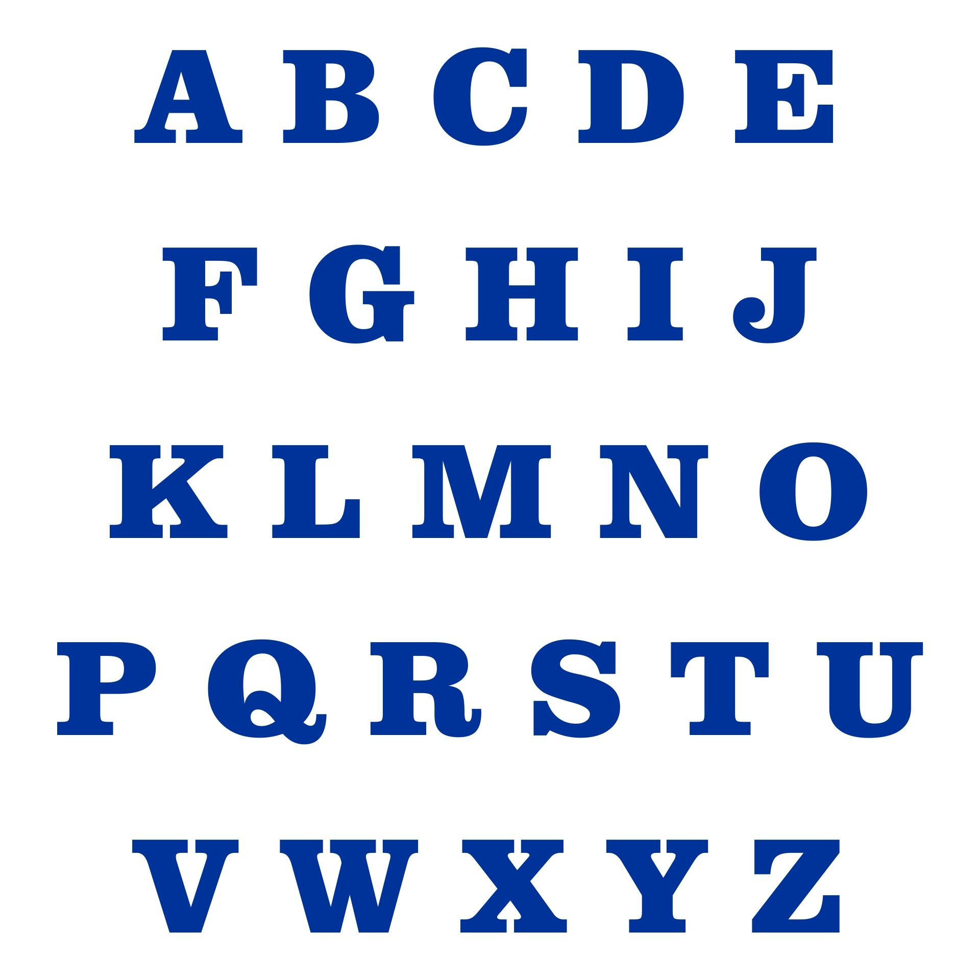 5 Inch Letters A-Z - 10 Free Pdf Printables | Printablee within Free Printable Blue Alphabet Letters