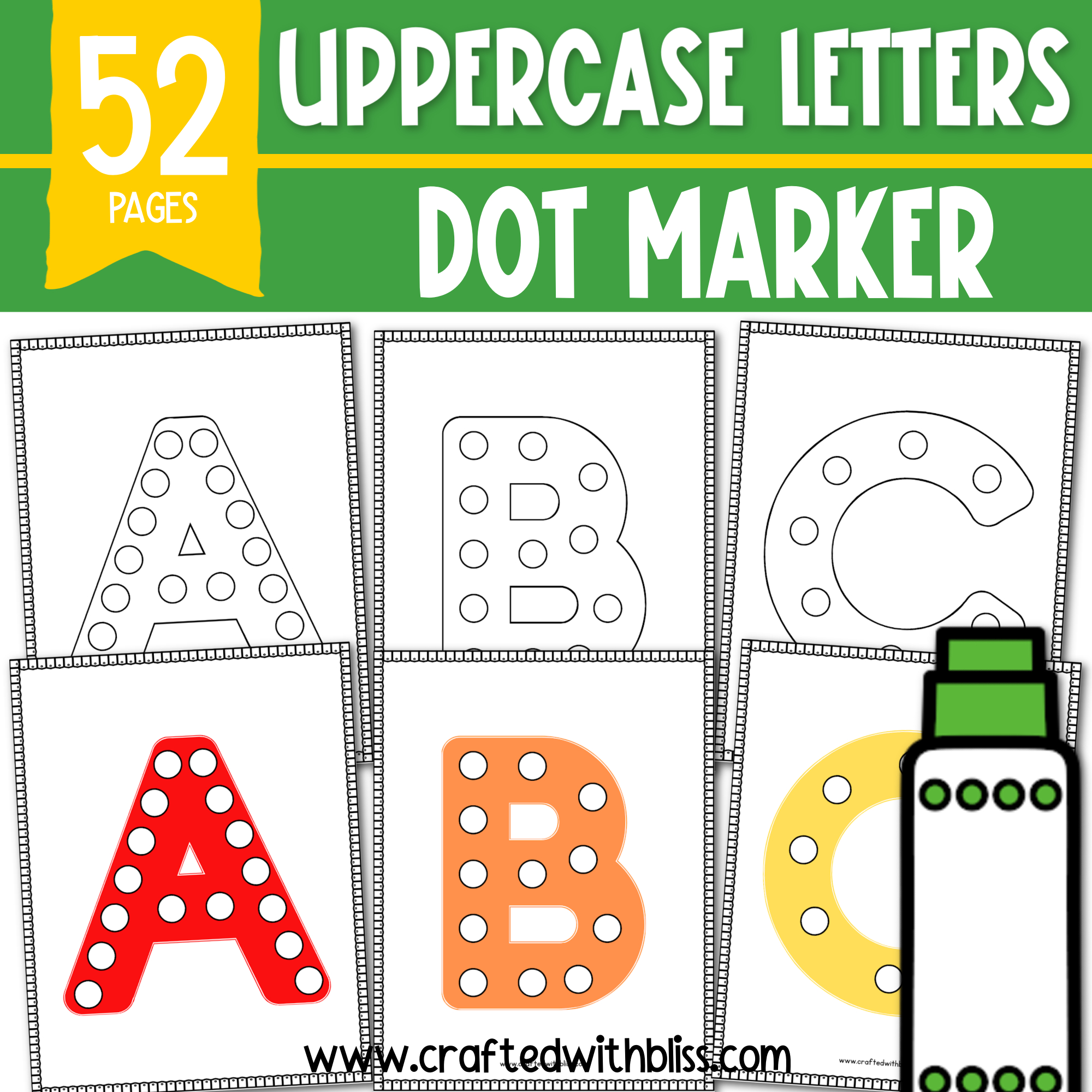 53 Free Alphabet Dot Marker Worksheet for Free Dot Marker Alphabet Printable