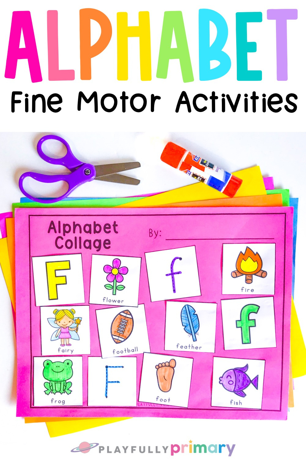 6 Creative Alphabet Fine Motor Skills Activities - Playfully Primary within Fine Motor Alphabet Activities Printable